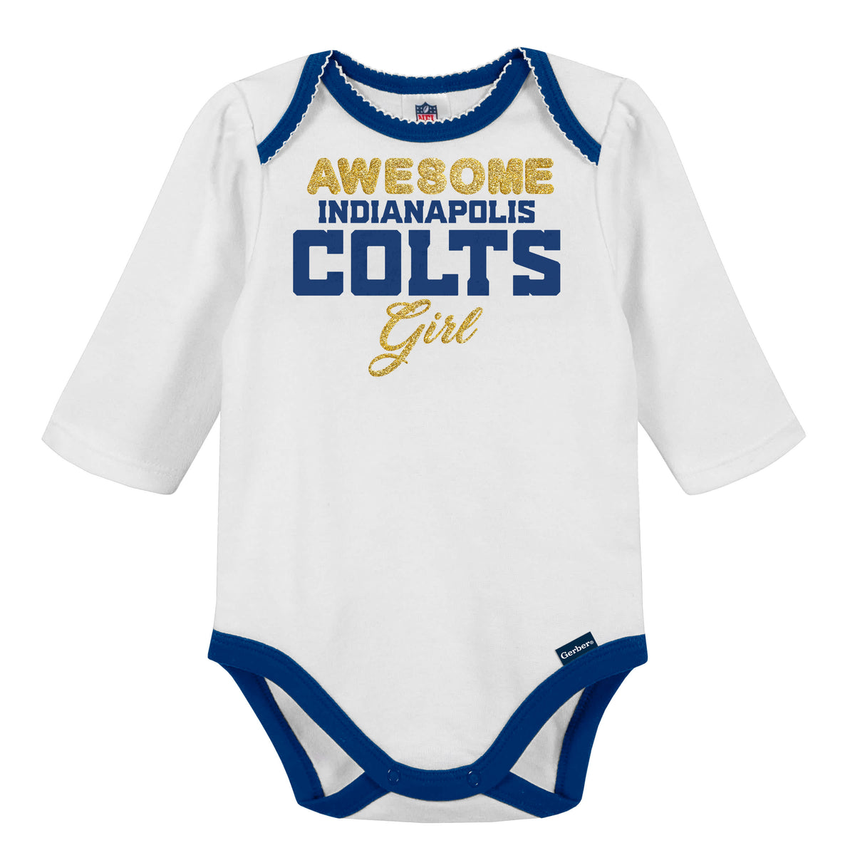 3-Piece Baby Girls Colts Bodysuit, Footed Pant, & Cap Set, view 3