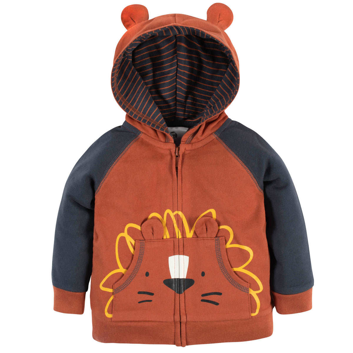 2-Piece Baby & Toddler Boys Lion Hoodie & Active Pant Set, view 2
