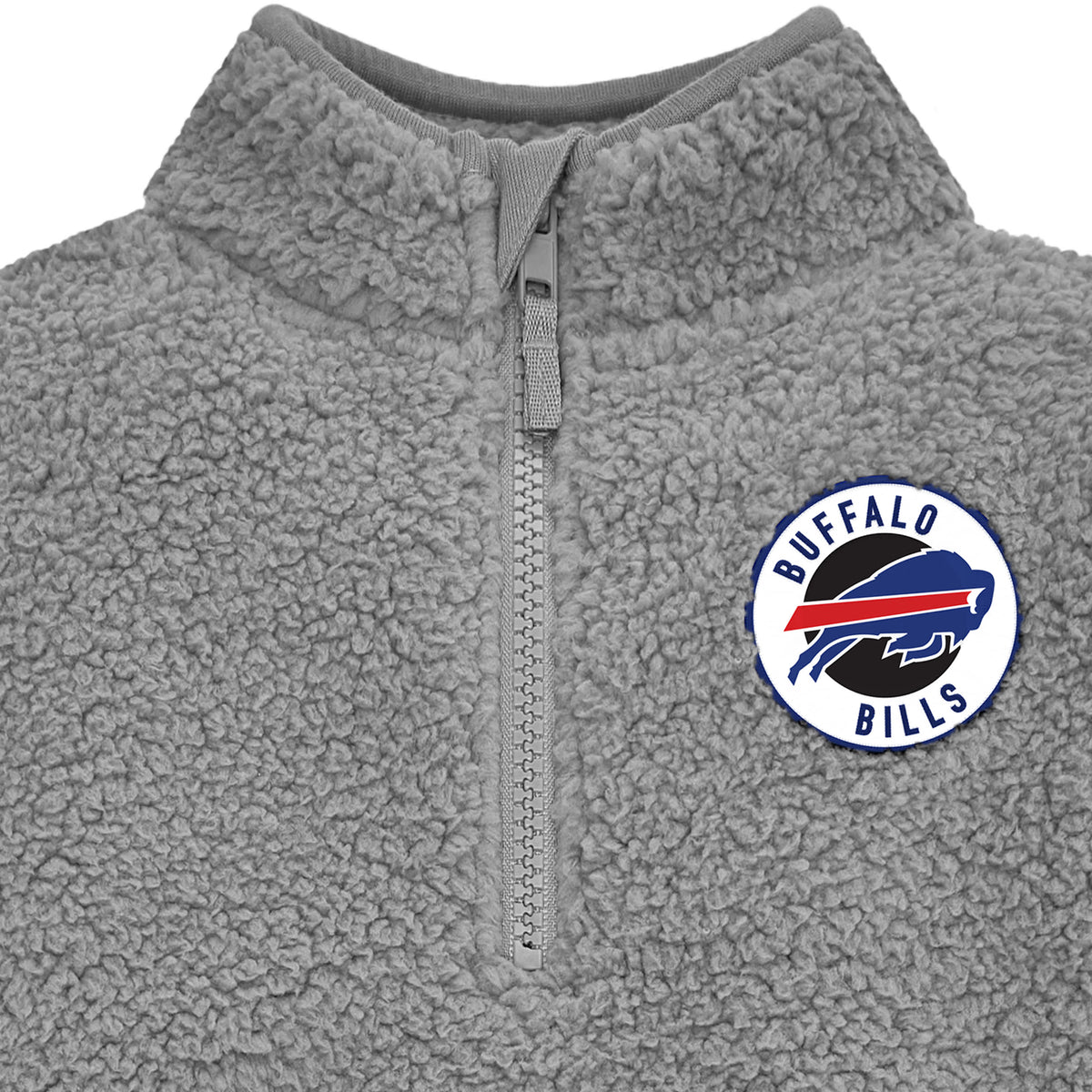 Infant & Toddler Boys Bills 1/4 Zip Sherpa Top, view 2