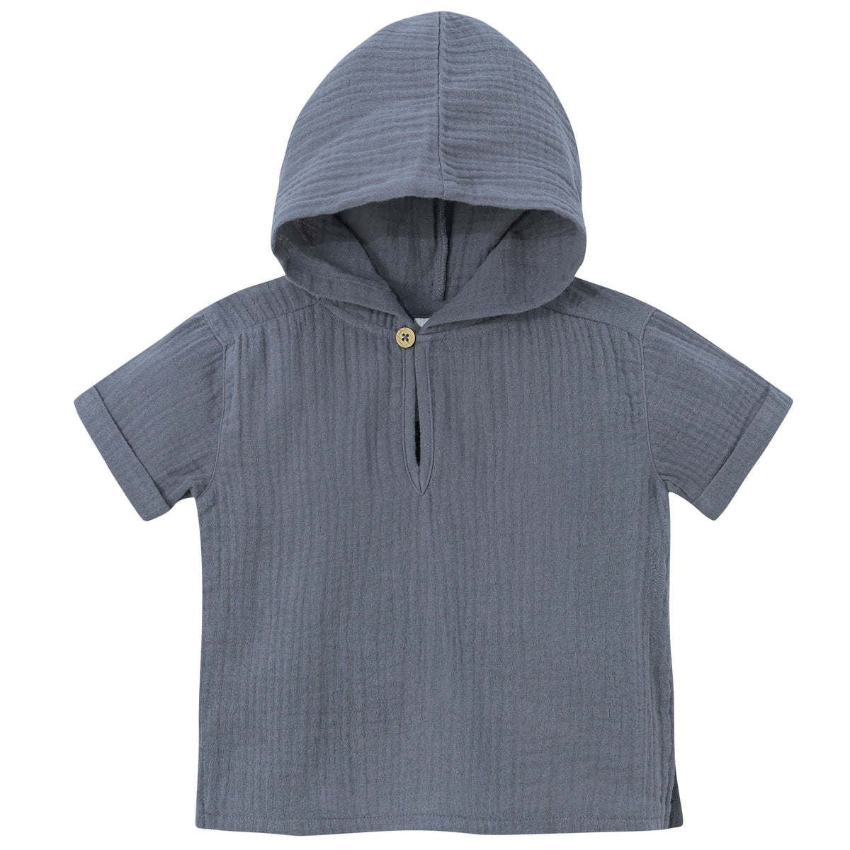 Infant & Toddler Slate Blue Gauze Hoodie