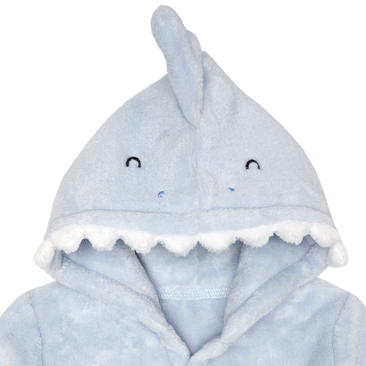 Baby Boys Blue Shark Robe, view 5
