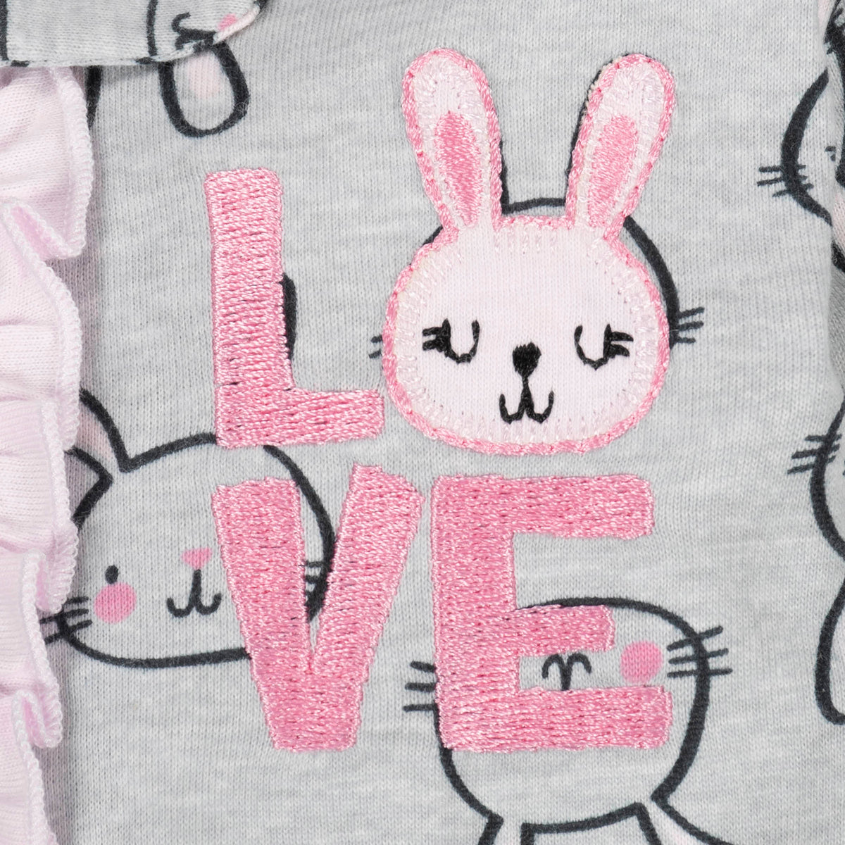 2-Pack Baby Girls Bunnies and Unicorns Sleep N' Plays, view 2