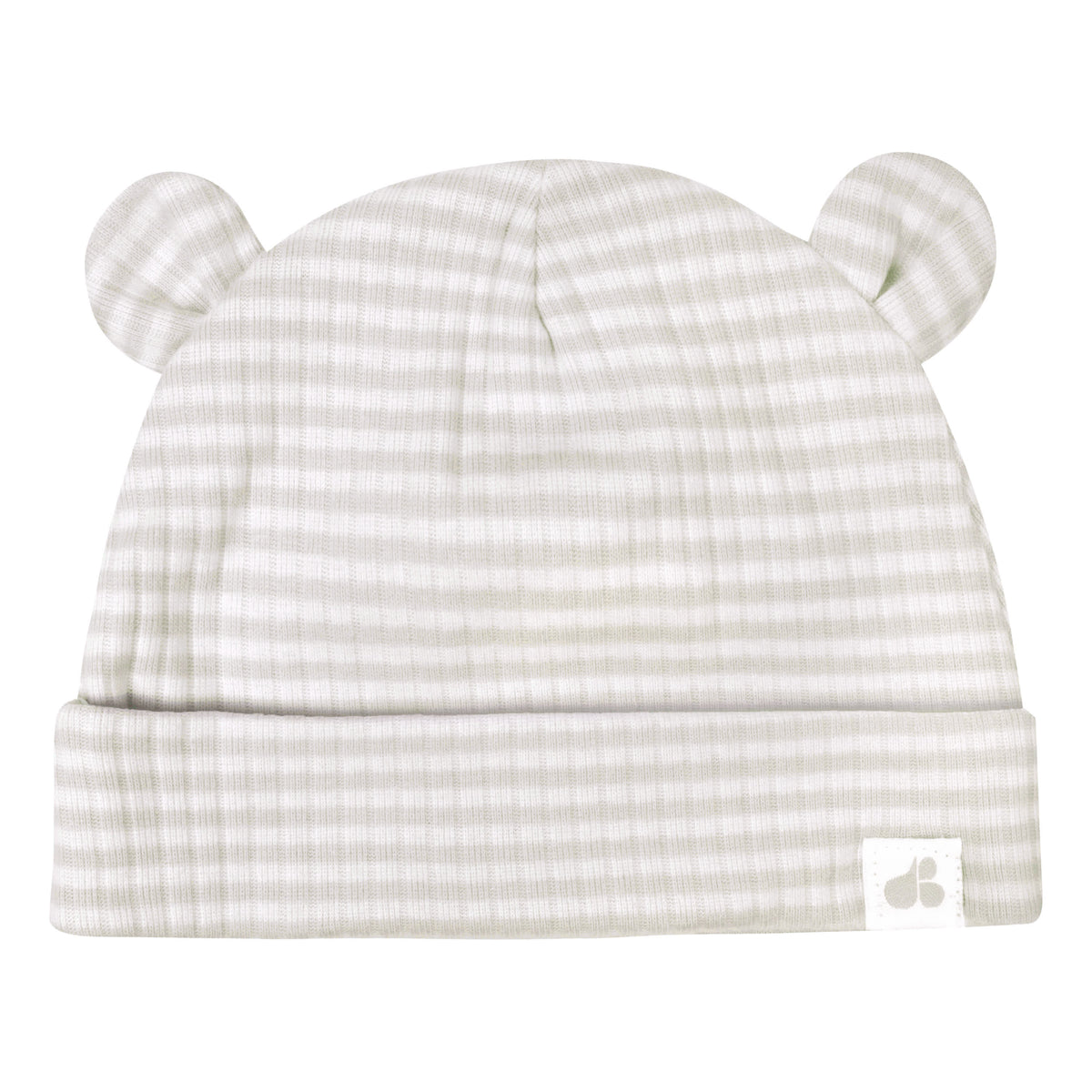 4-Piece Baby Neutral Natural Leaves Caps & Mittens Set, view 2