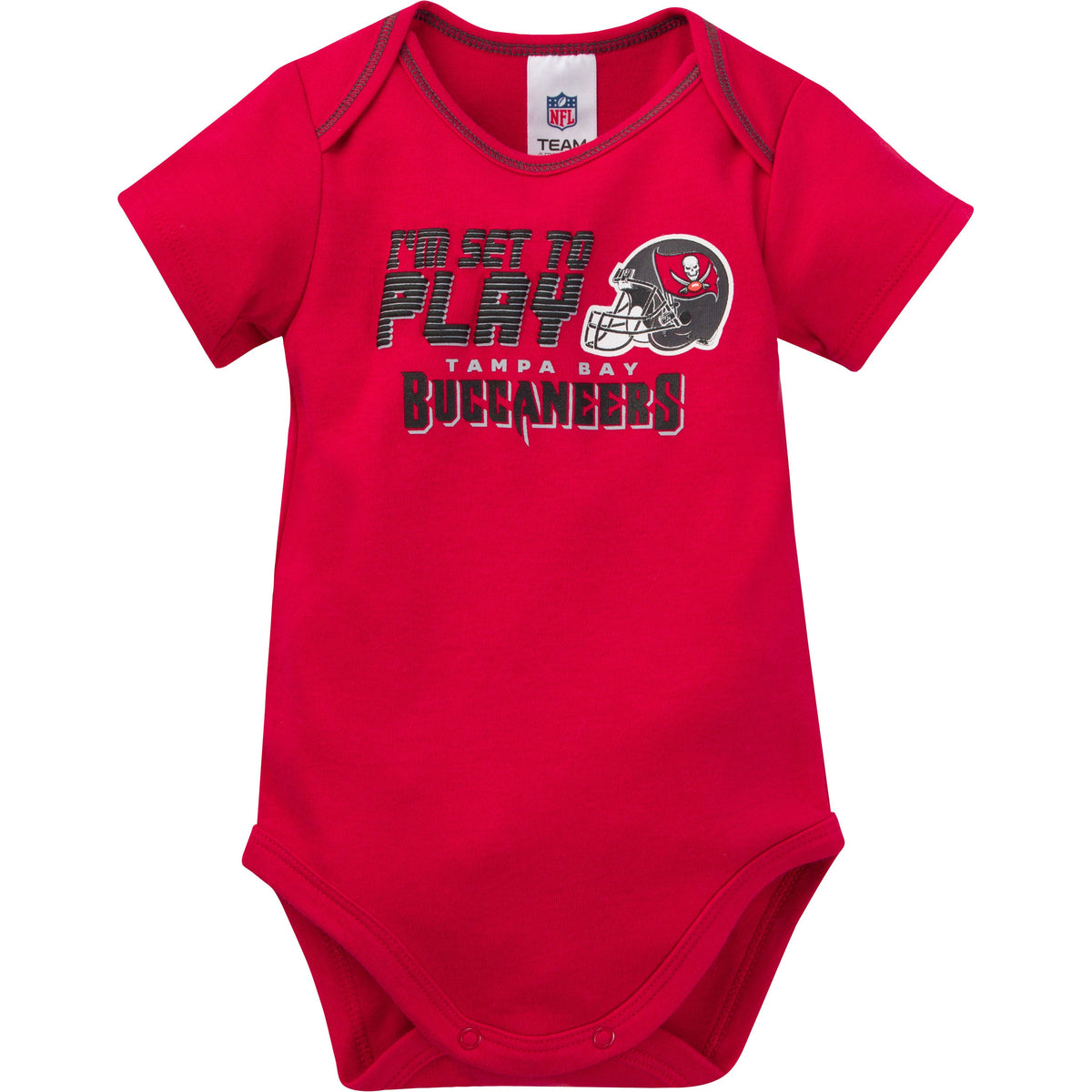 3-Pack Baby Boys Buccaneers Short Sleeve Bodysuits, view 2