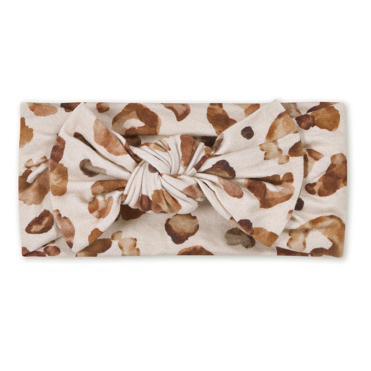 Girls Spotted Leopard Buttery Soft Viscose Made from Eucalyptus Headband, view 2