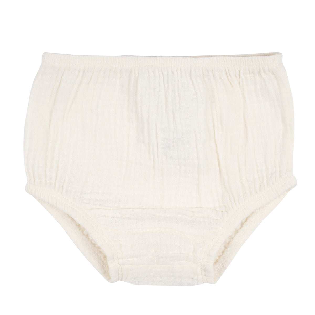 2-Piece Baby & Toddler Girls Ivory Gauze Dress & Diaper Cover Set, view 3