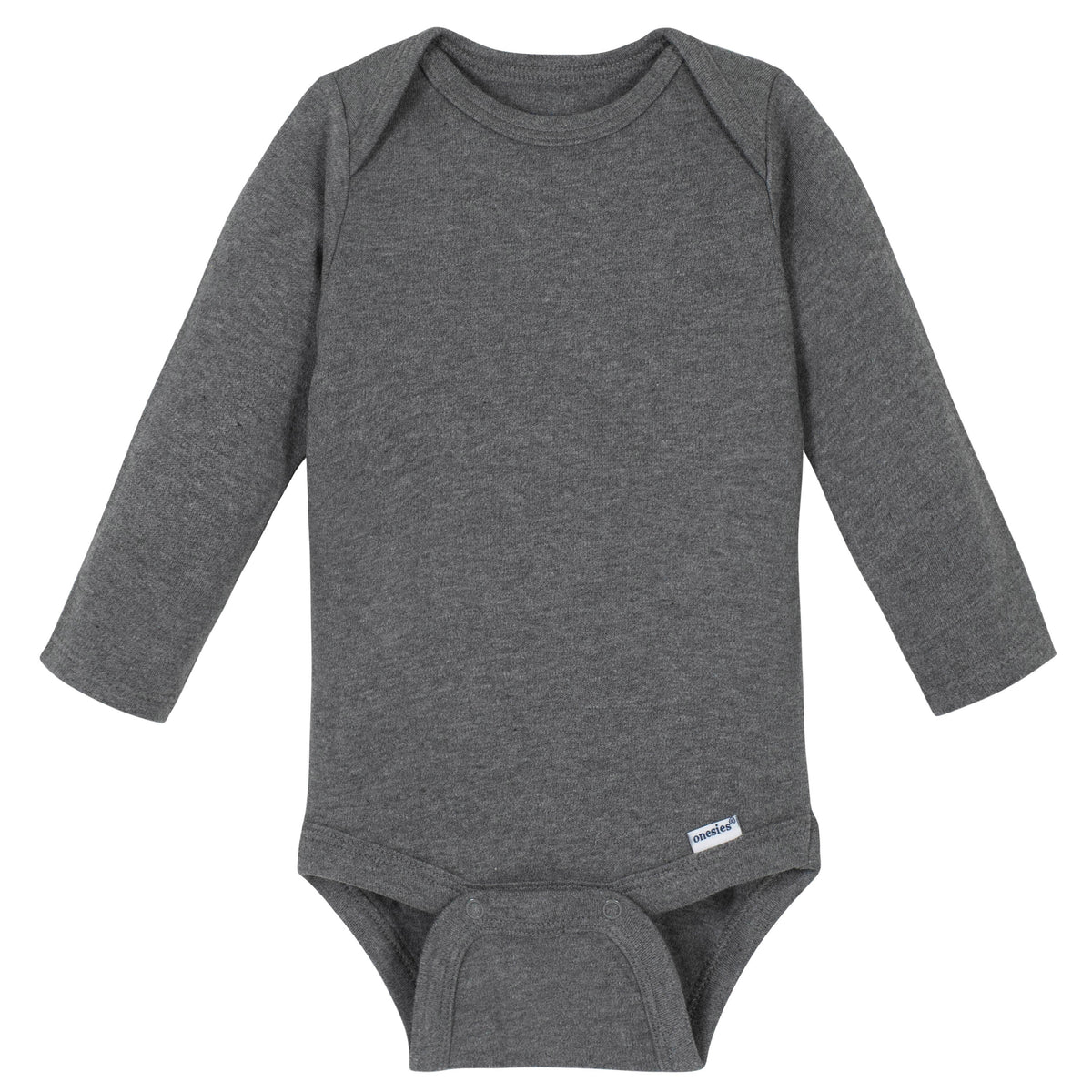 Premium Long Sleeve Onesies Bodysuit in Grey