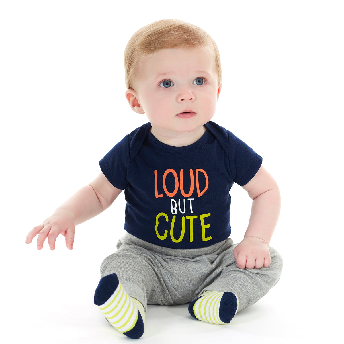4-Pack Baby Boys Blue Stripes Pants, view 2