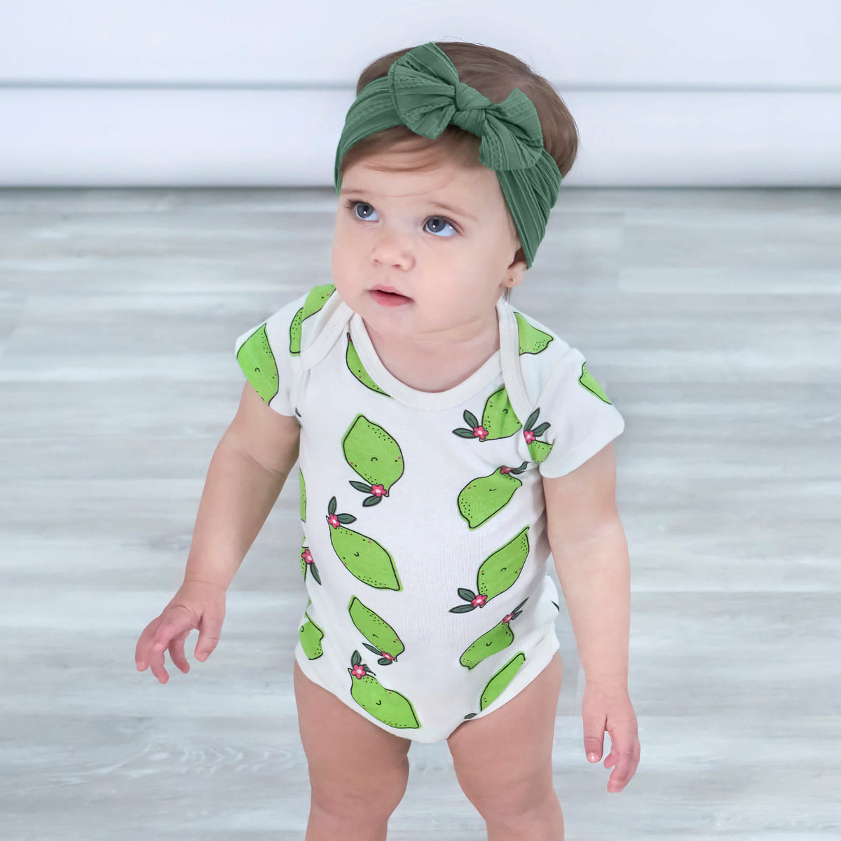 3-Pack Baby Pink Avocados Onesies Bodysuits, view 5