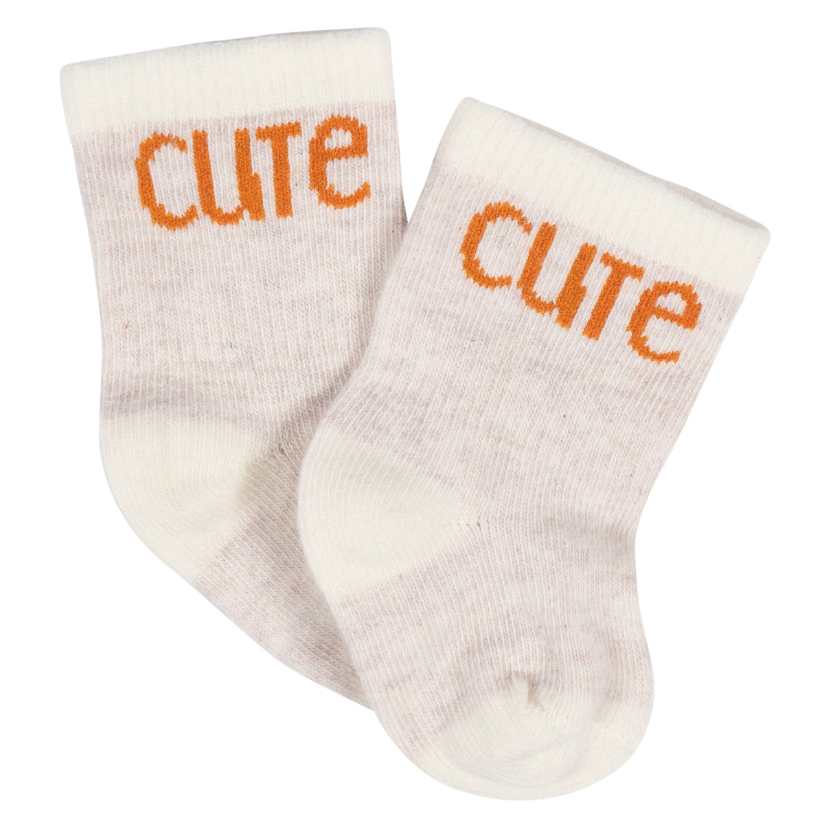 8-Pack Baby Neutral Happy Veggies Jersey Wiggle Proof Socks, view 8