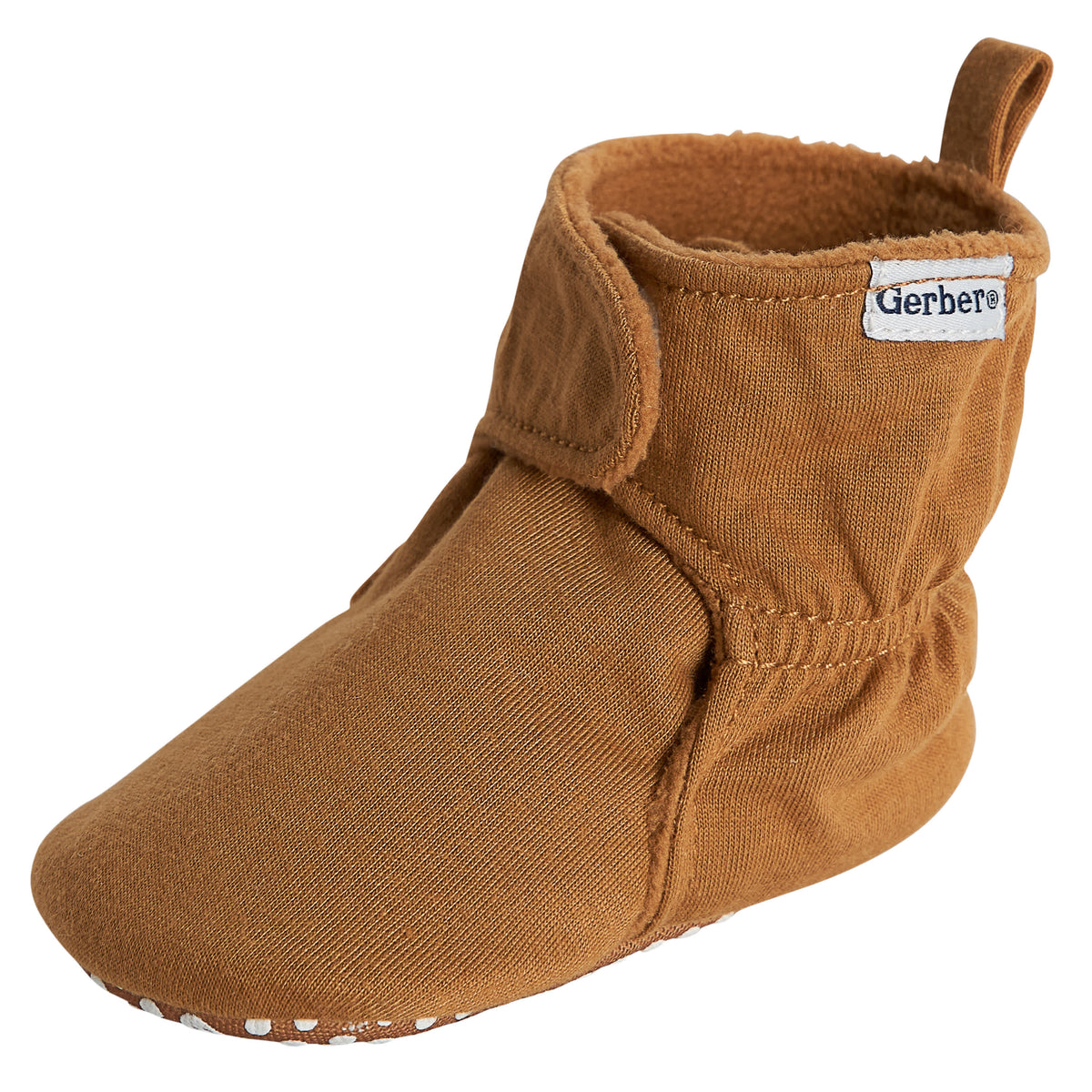 Baby Neutral Brown Soft Booties, view 7