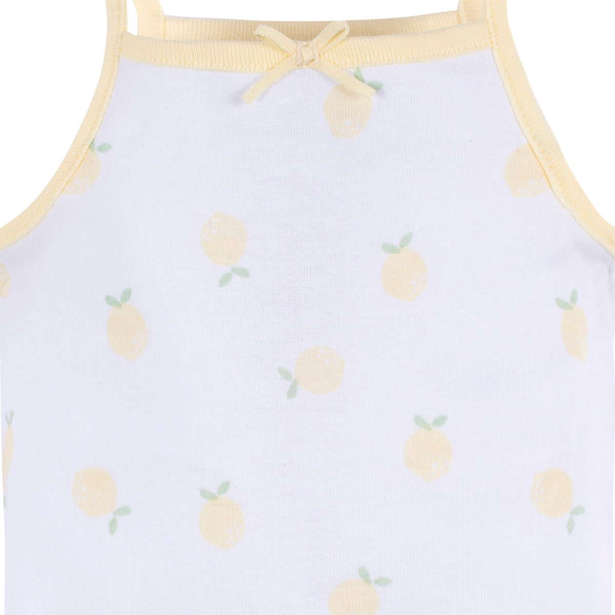 4-Pack Baby Girls Little Lemon Sleeveless Onesies Bodysuits, view 5