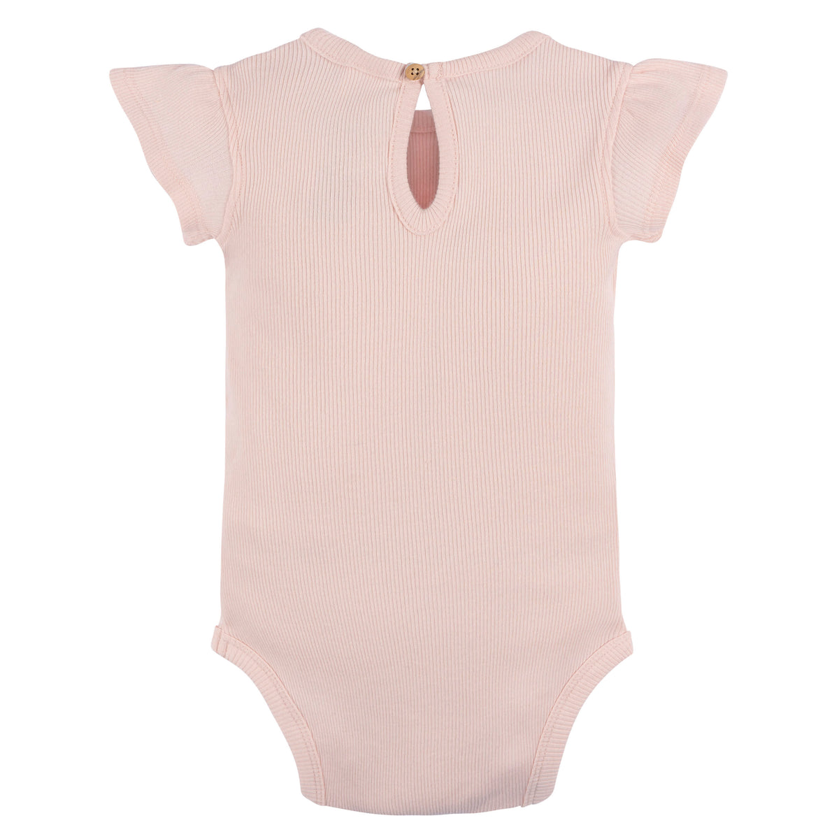 2-Piece Baby Girls Crystal Pink Bodysuit and Shorts Set, view 4