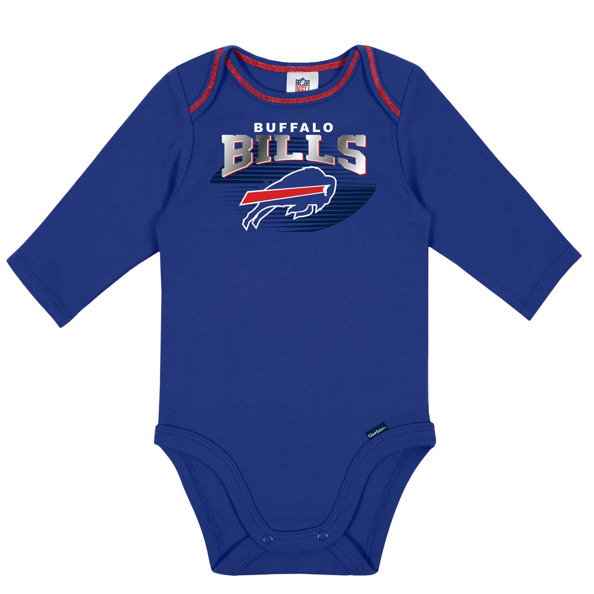 2-Pack Baby Boys Bills Long Sleeve Bodysuits, view 2