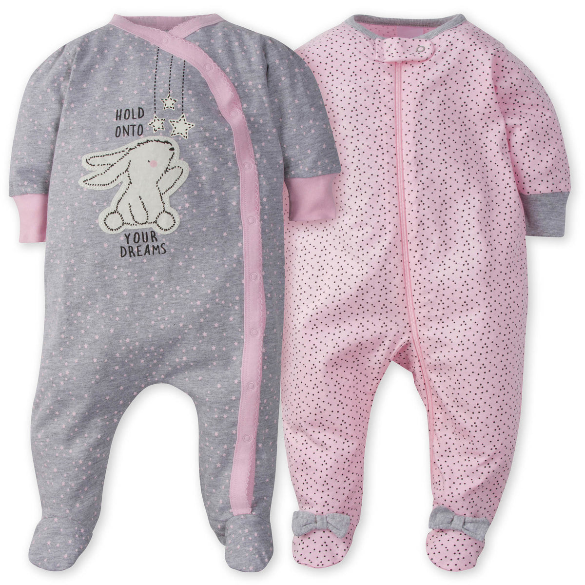2-Pack Baby Girls Bunny Sleep 'n Plays