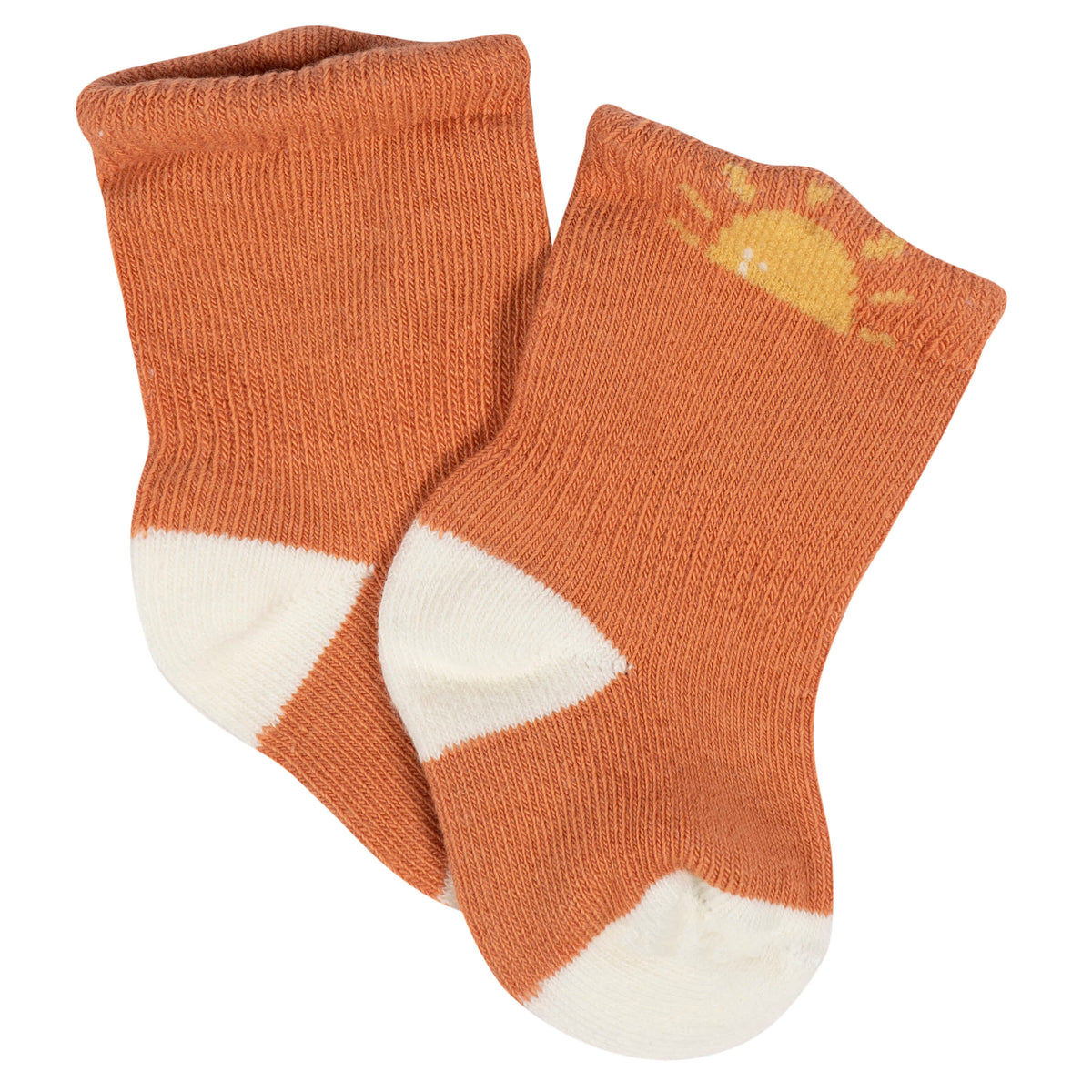 8-Pack Baby Neutral Southwest Jersey Wiggle Proof Socks, view 6