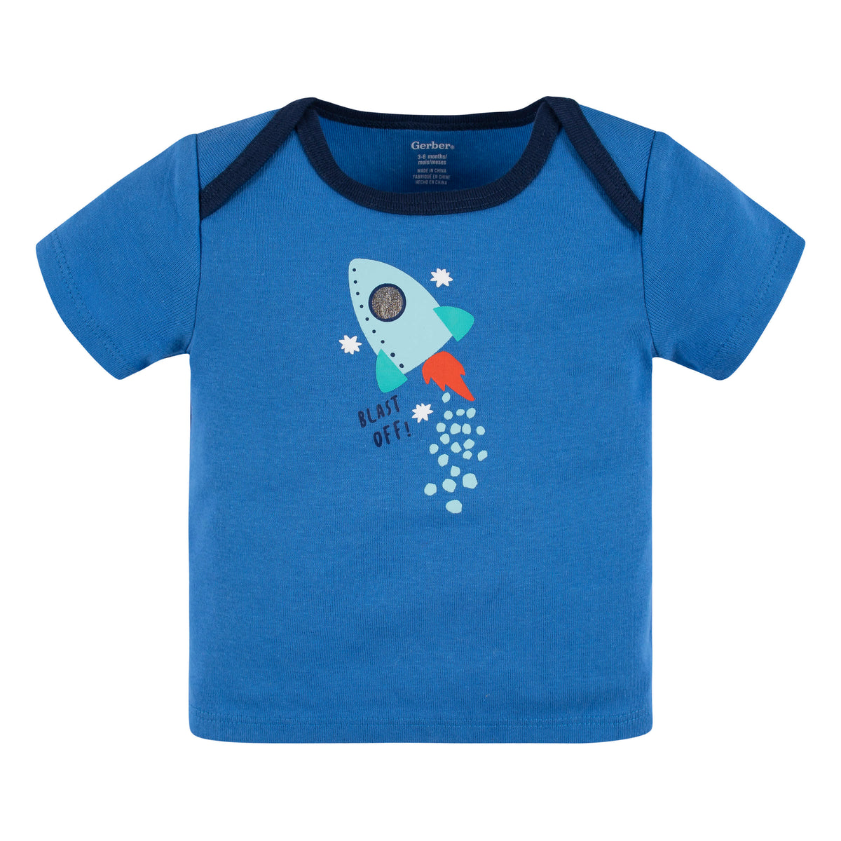 4-Piece Baby Boys Future Space Explorer Onesies Bodysuit, Tee, Shorts & Pant Set, view 4