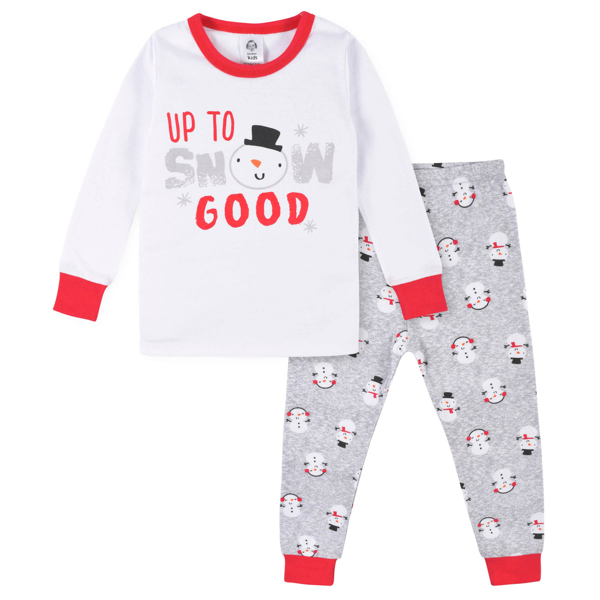 2-Piece Infant & Toddler Snowman Snug Fit Cotton Pajamas