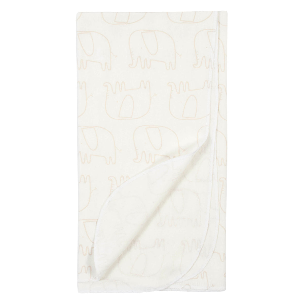4-Pack Baby Neutral Safari Flannel Receiving Blankets, view 3
