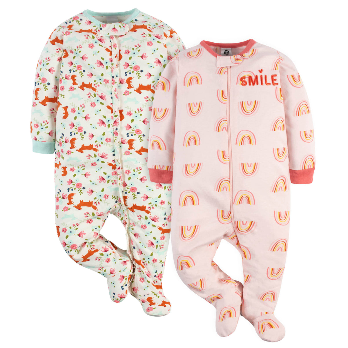 2-Pack Baby Girls Fox & Smile Sleep 'N Plays