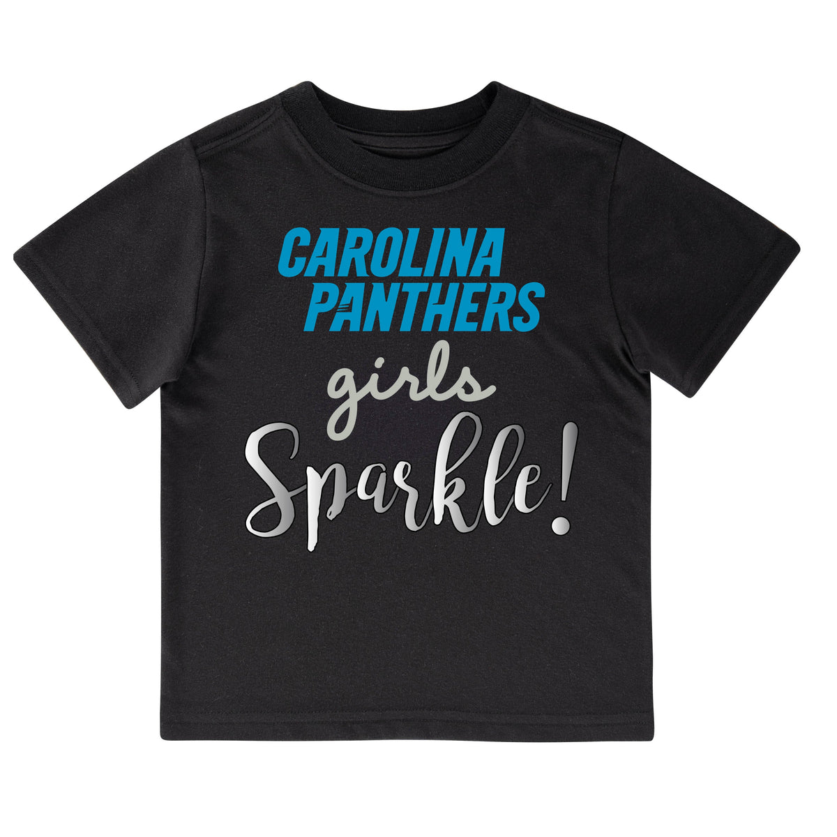 Carolina Panthers Toddler Girls Short Sleeve Tee