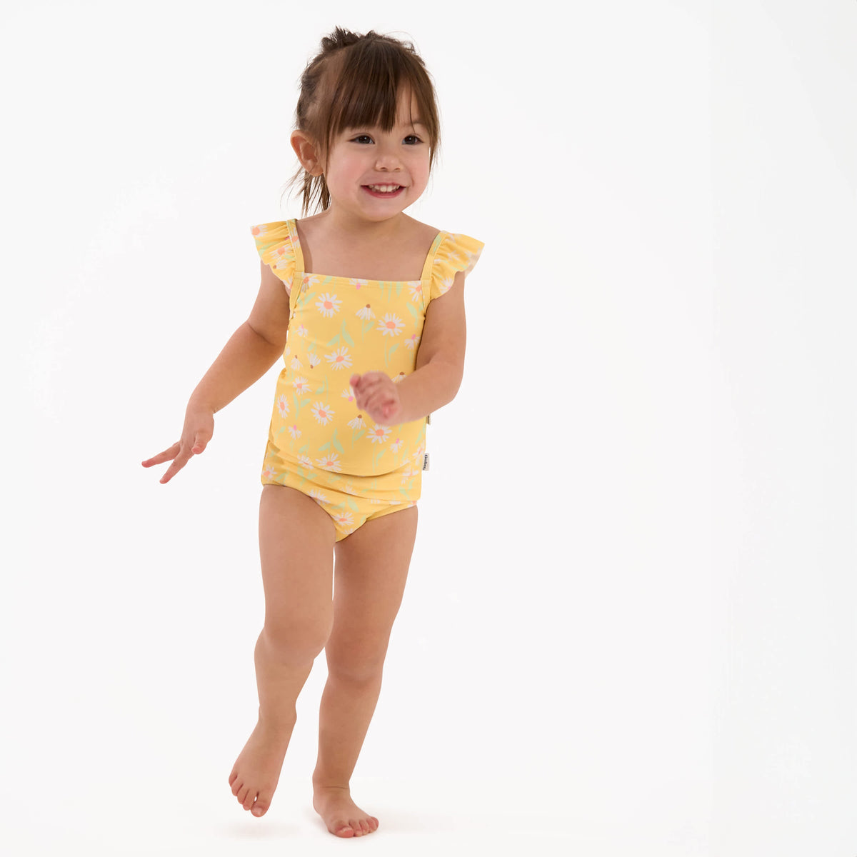 2-Piece Toddler Girls Daises Swimsuit, view 5