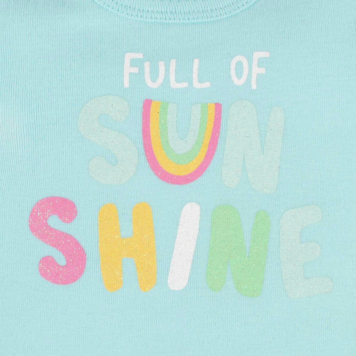 4-Piece Baby Girls Dots Of Rainbows Onesies Bodysuit, Tee, Skort & Pant Set, view 3