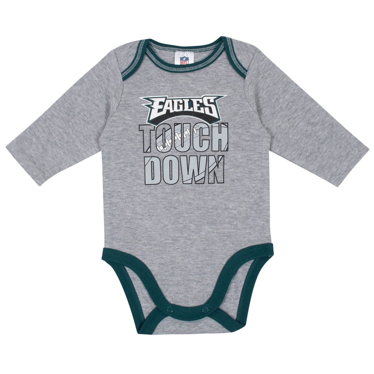 2-Pack Philadelphia Eagles Long Sleeve Bodysuits, view 2