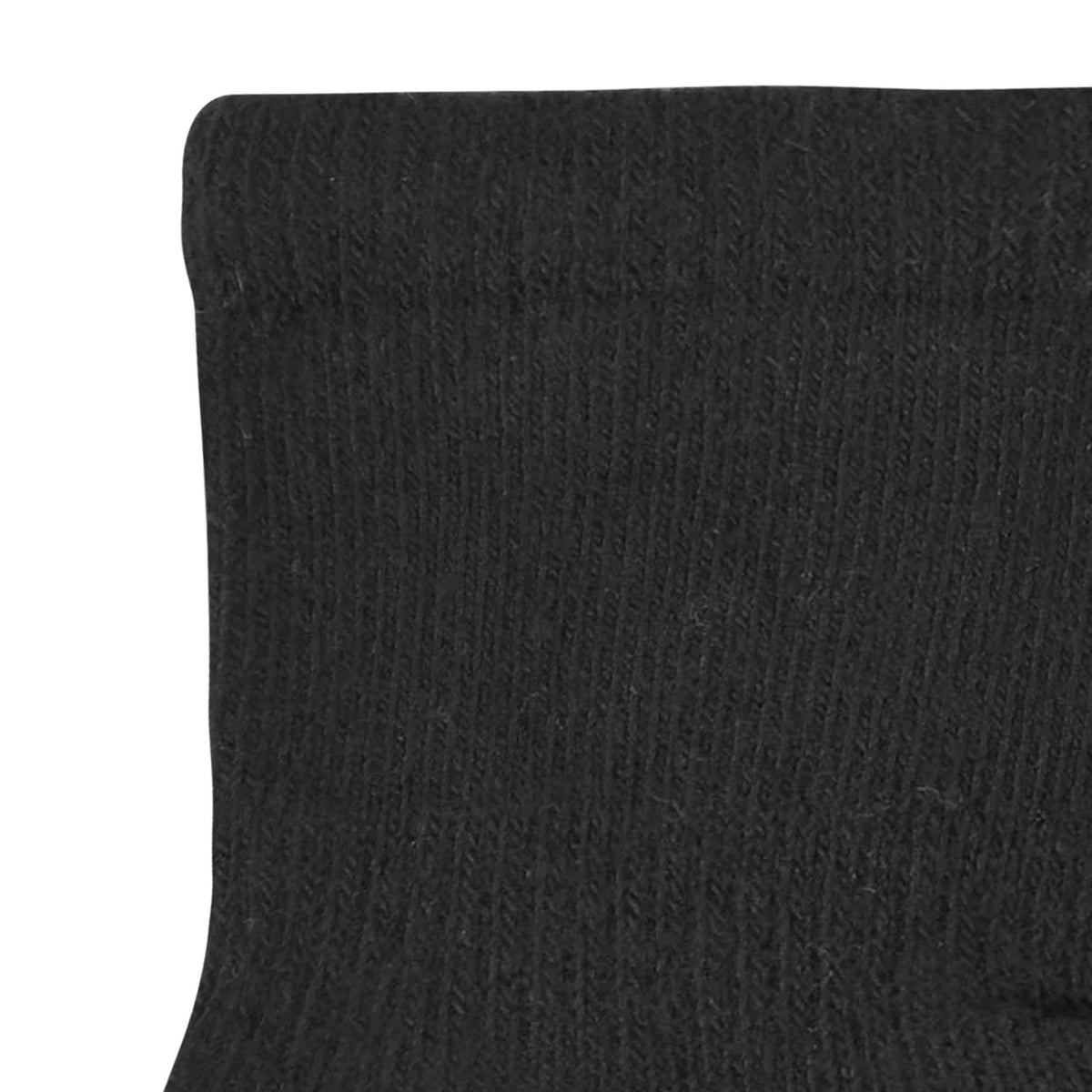 8-Pack Baby & Toddler Black Wiggle-Proof Jersey Crew Socks, view 3