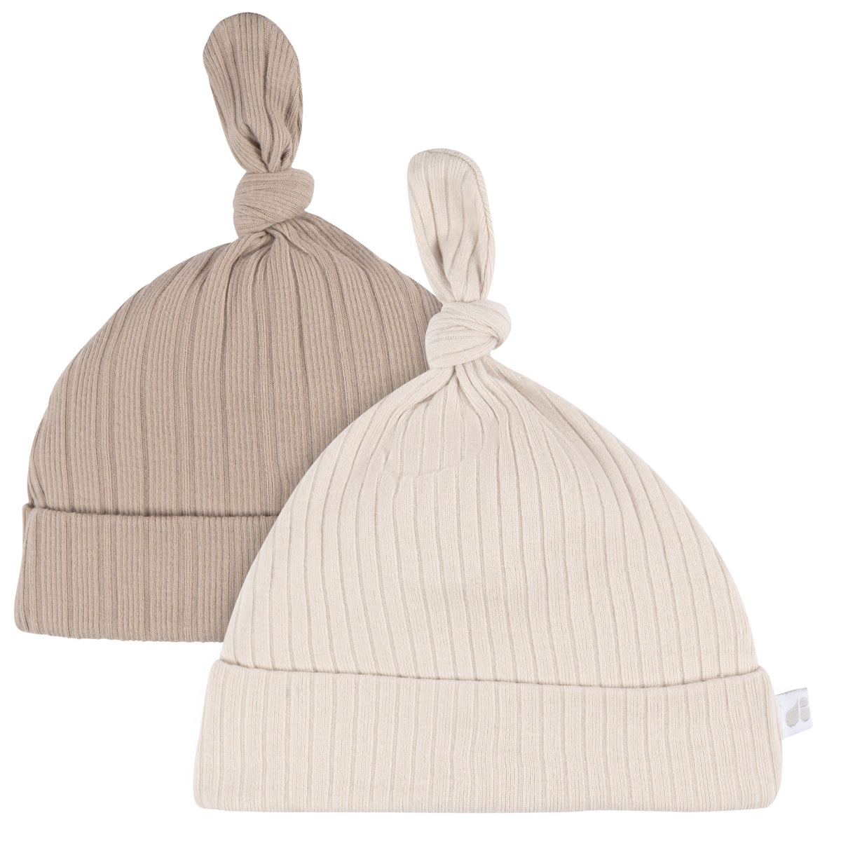 4-Piece Baby Neutral Tan Hat and Mitten Set, view 2