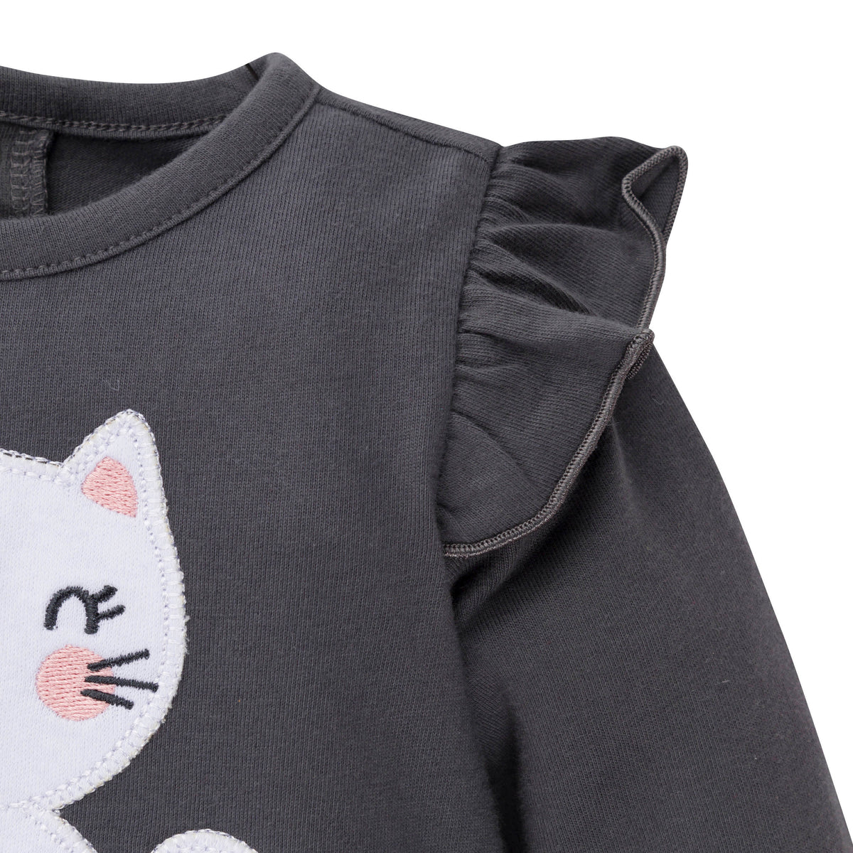 2-Piece Baby & Toddler Girls Kitty Tunic & Legging Set, view 3