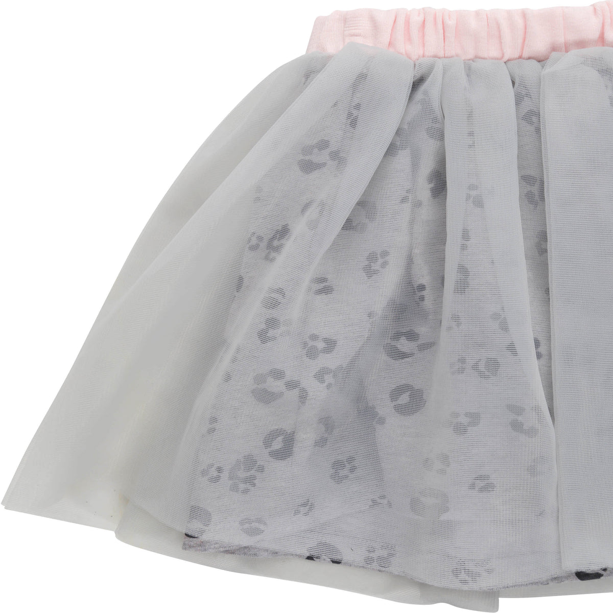 3-Piece Baby & Toddler Girls Kitty French Terry Top, Tulle Tutu, & Legging Set, view 4