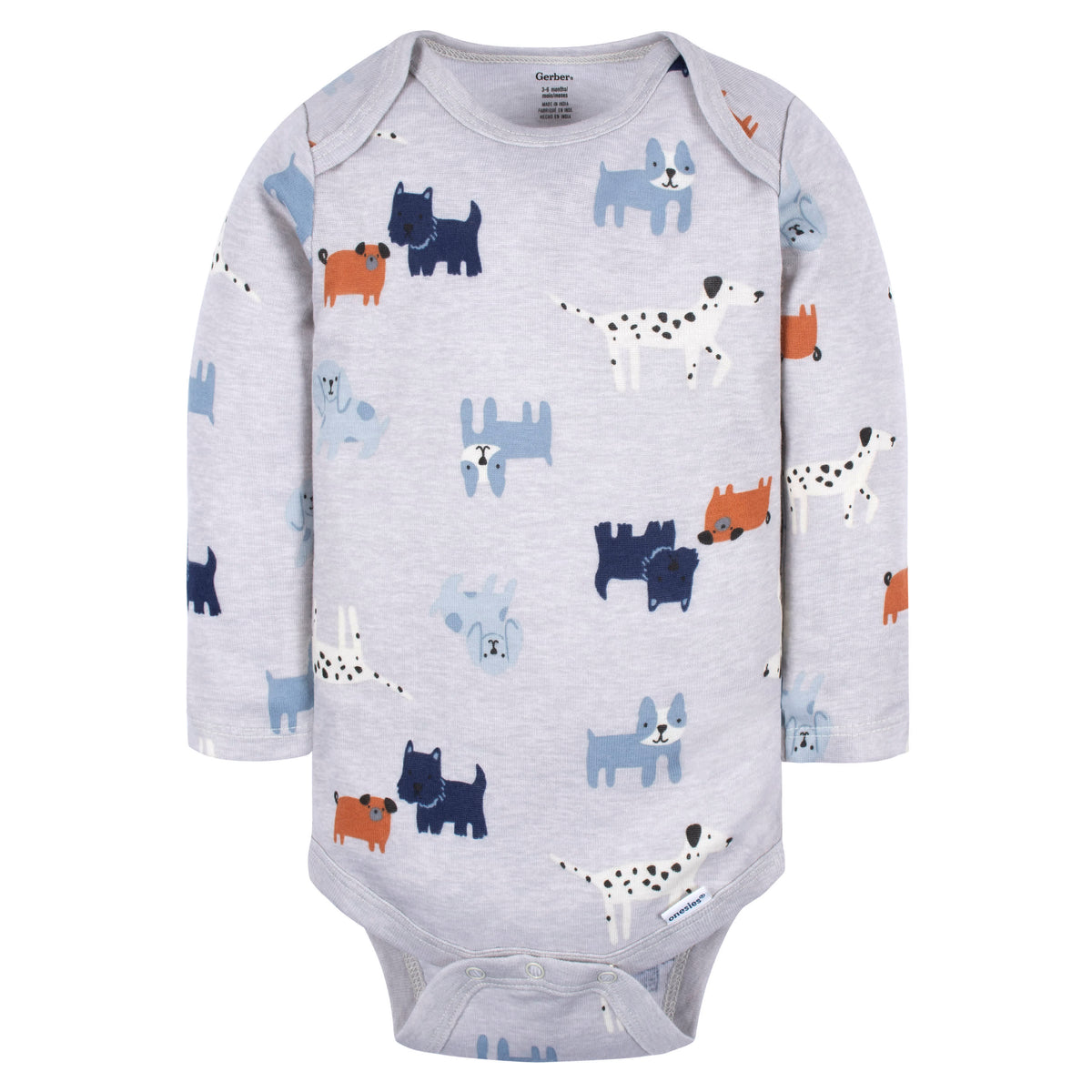 6-Pack Baby Boys Snow Much Fun Long Sleeve Onesies Bodysuits, view 6