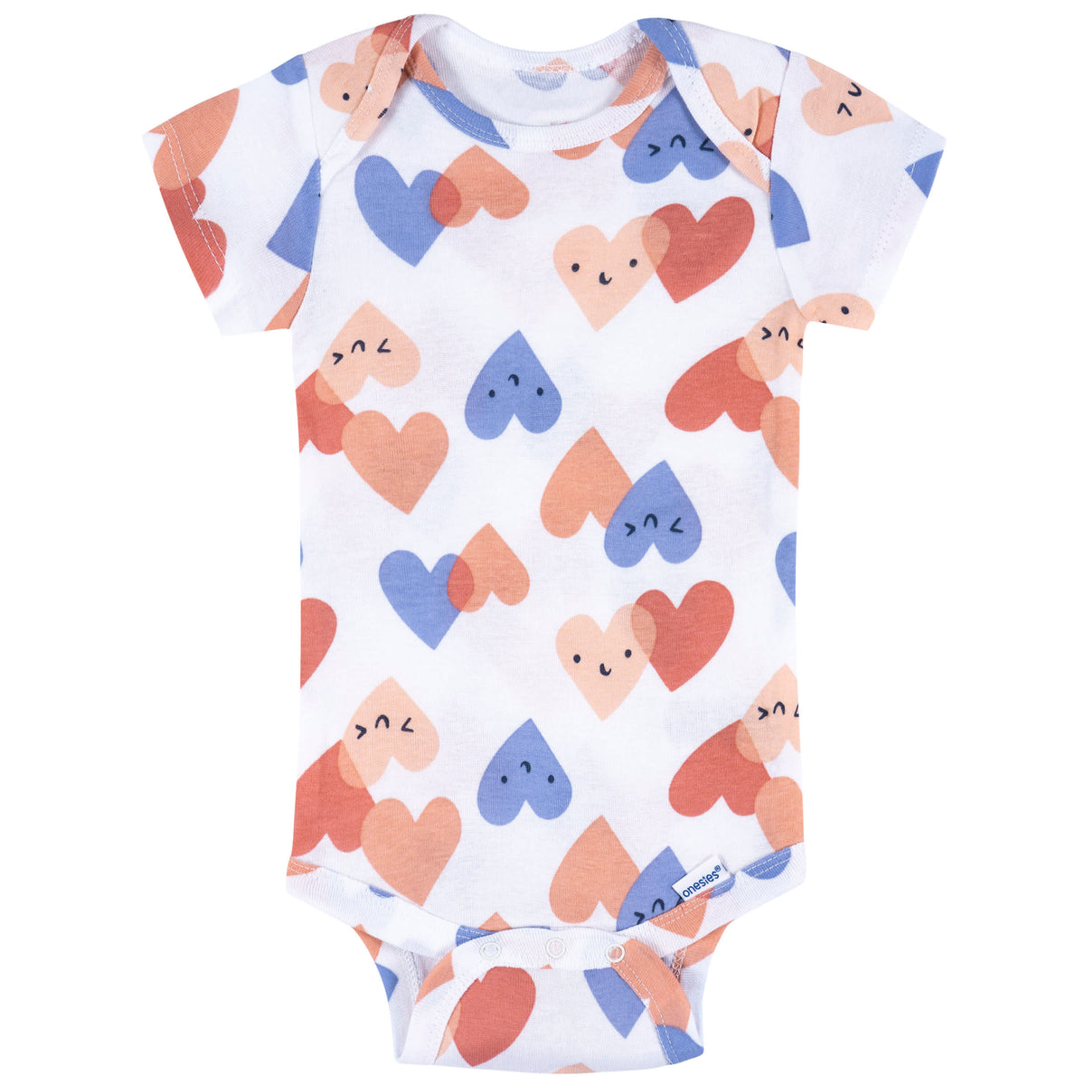8-Pack Baby Girls Cool Snacks Short Sleeve Onesies Bodysuits, view 5