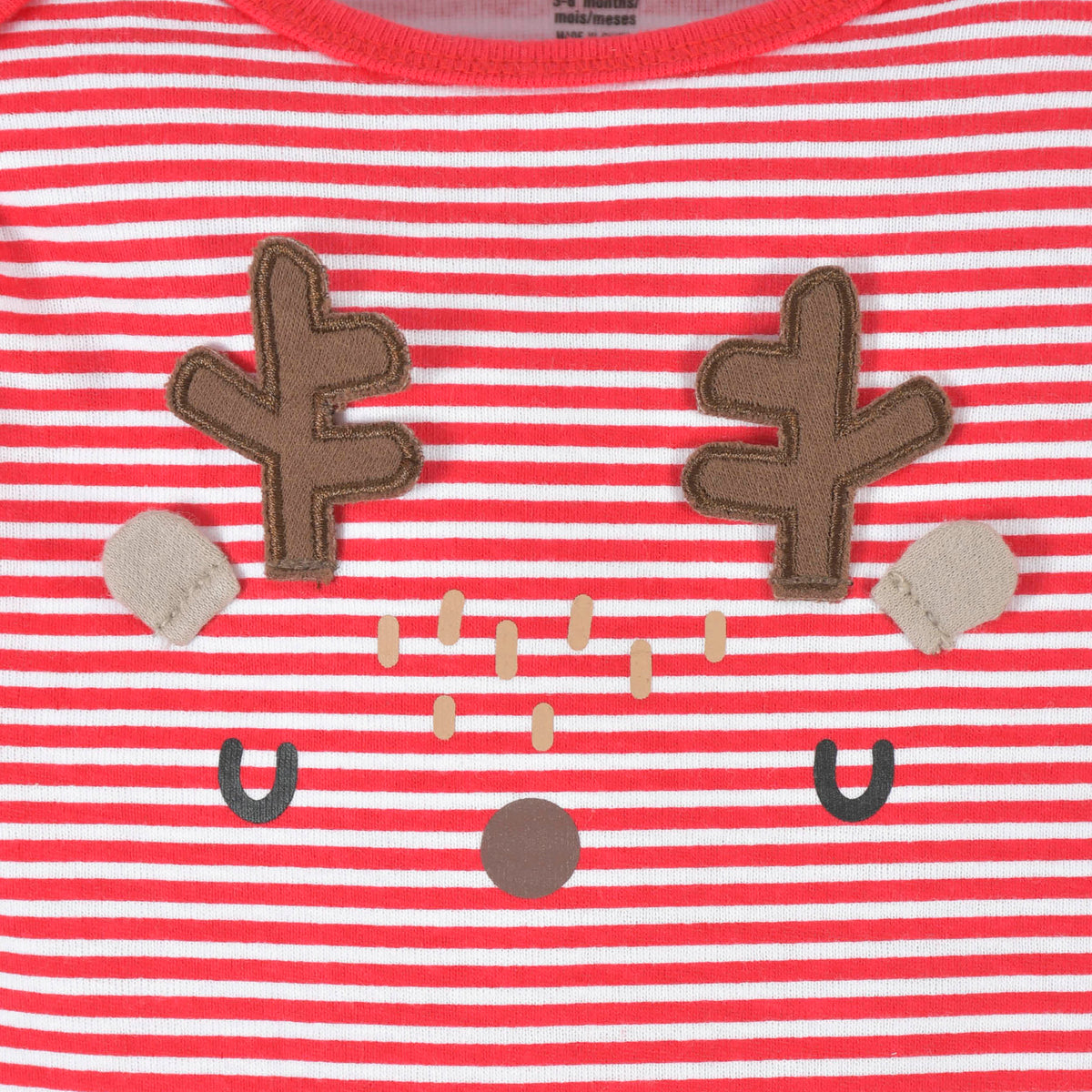 Baby Reindeer Long Sleeve Onesies Bodysuit, view 5
