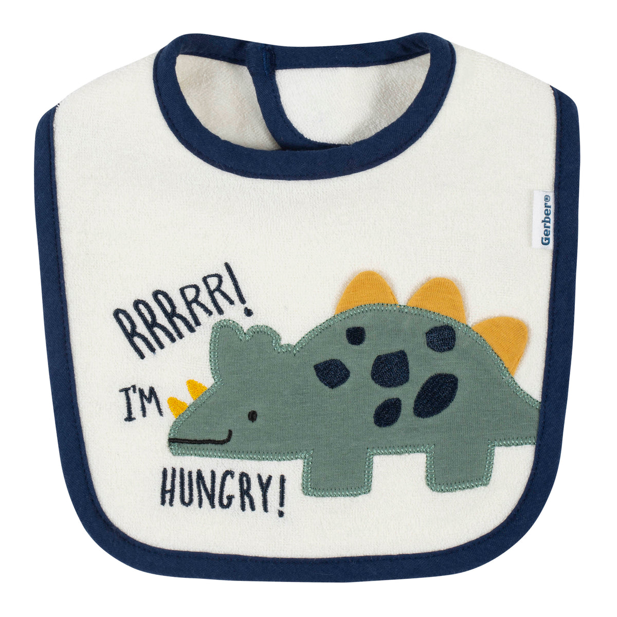 4-Pack Baby Boys Dino Dribbler Bibs, view 4