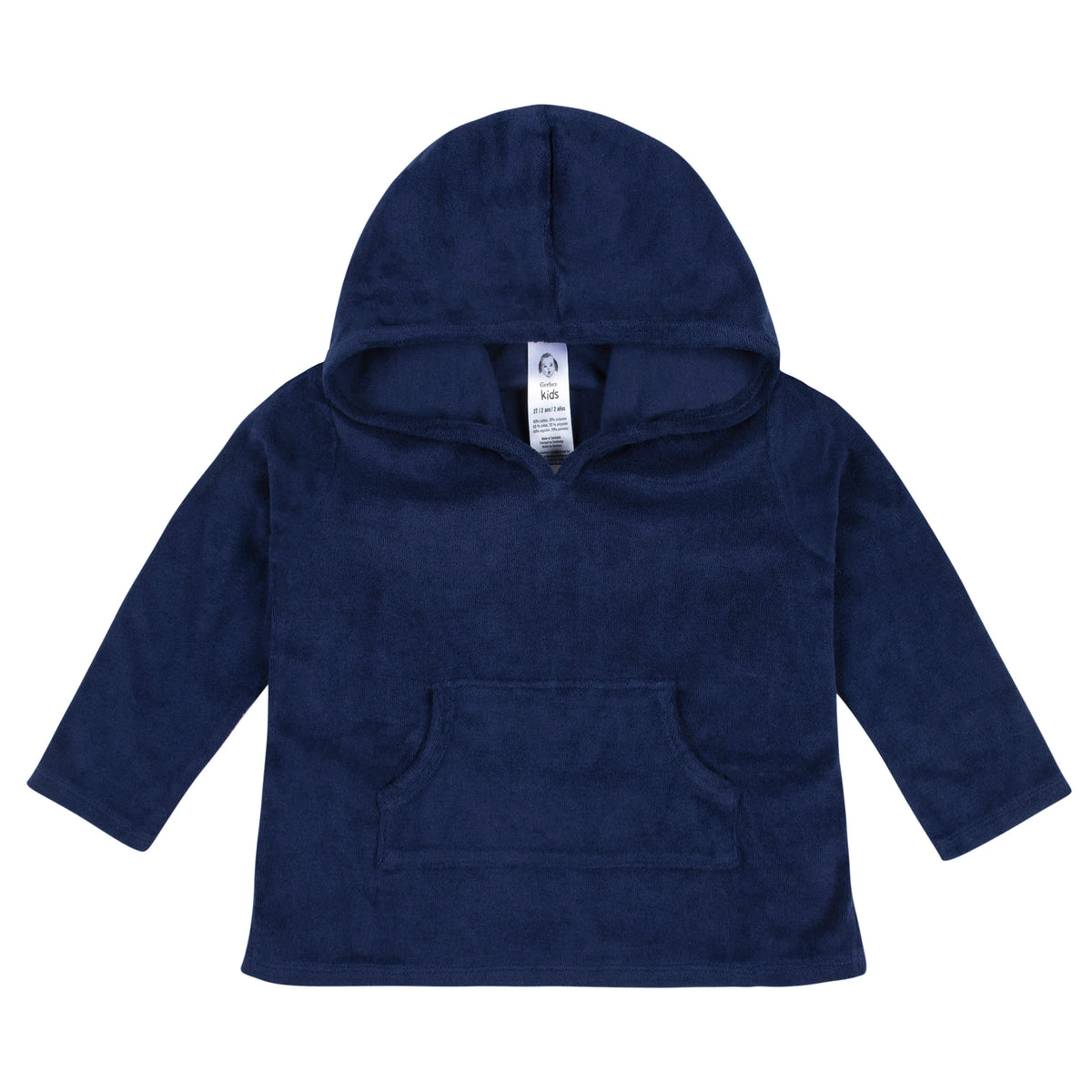 Baby & Toddler Navy Hooded Kangaroo Pocket Terry Coverup