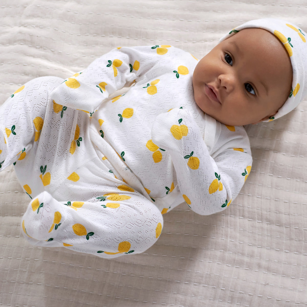 3-Piece Baby Girls Lemon Squeeze Take Me Home Set, view 2
