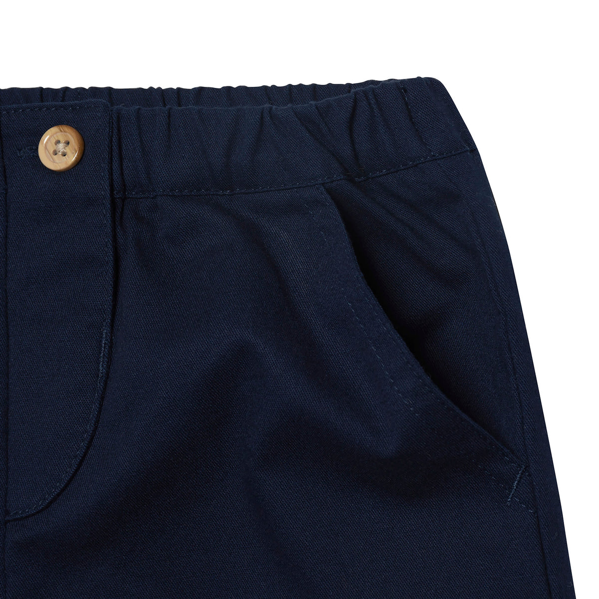 Infant & Toddler Boys Blue Canvas Pants, view 3