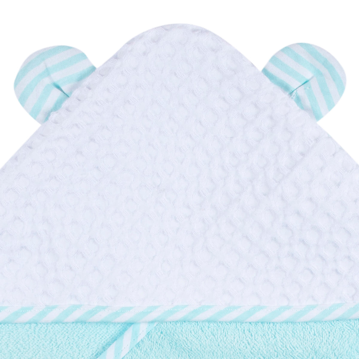 2-Pack Baby Neutral Little Animals Hooded Towel and Washcloth Mitt Set, view 5
