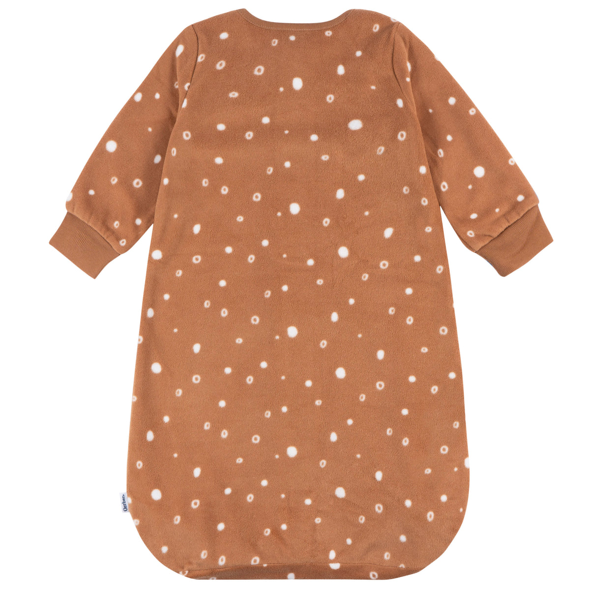 Baby Neutral Brown Dots Wearable Blanket, view 4
