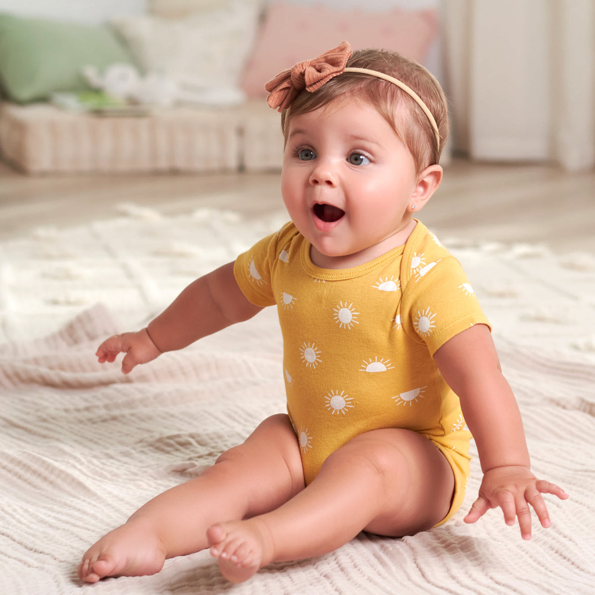 5-Pack Baby Neutral Southwest Onesies Bodysuits, view 3