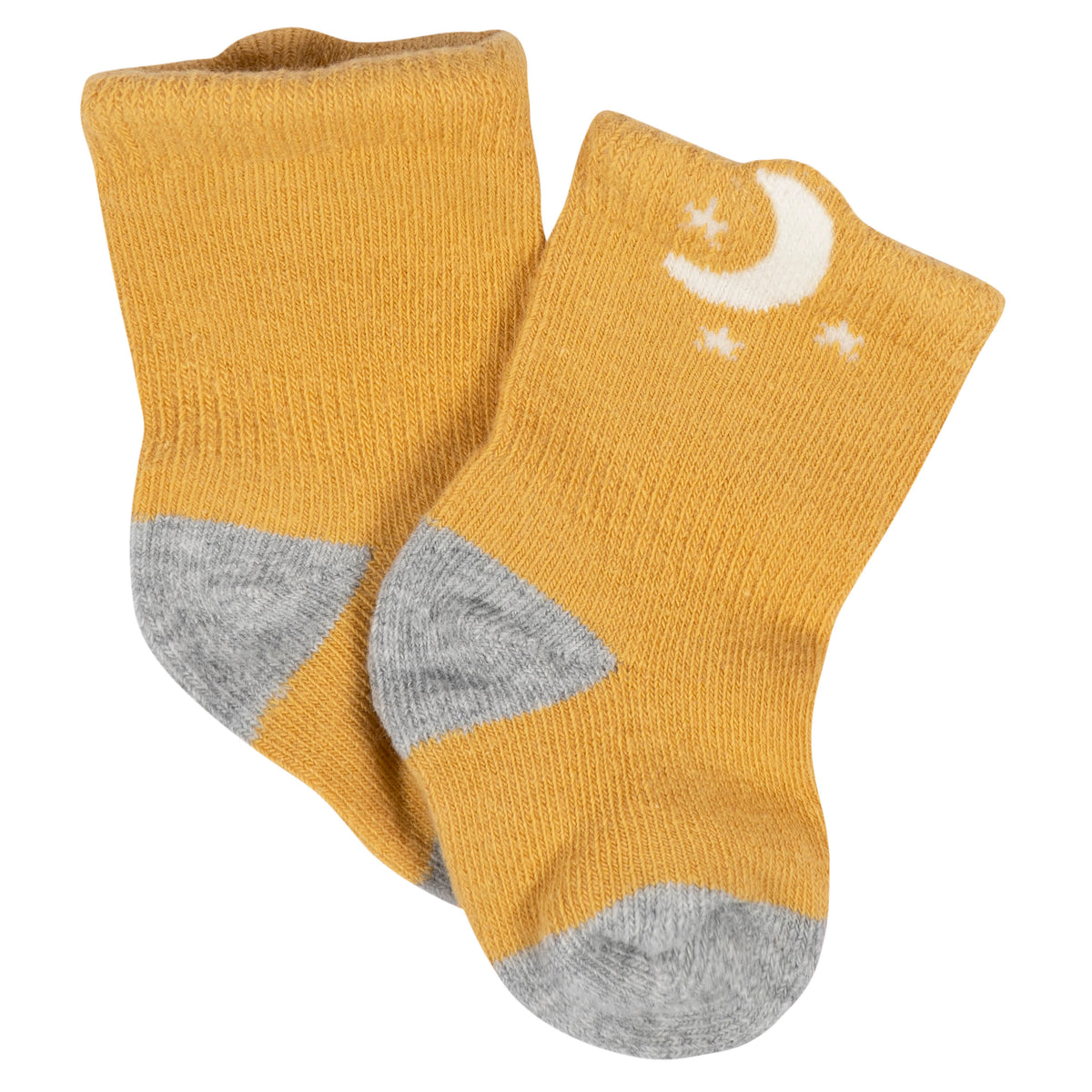 8-Pack Baby Neutral Southwest Jersey Wiggle Proof Socks, view 2