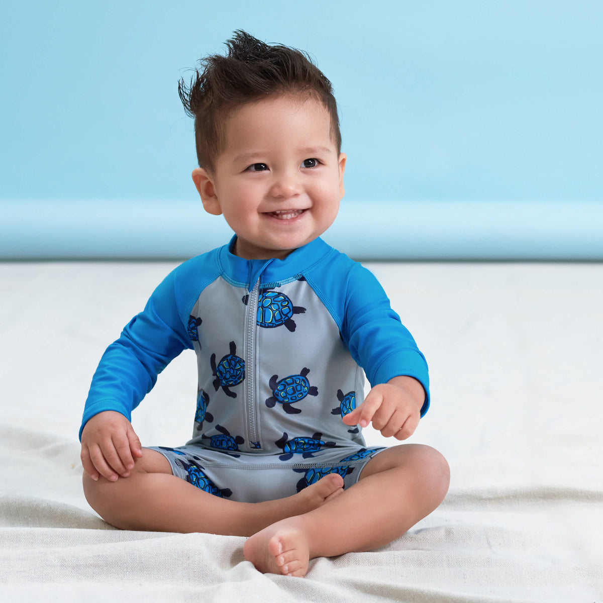 Baby & Toddler Boys Sea Friends Rash Guard, view 4