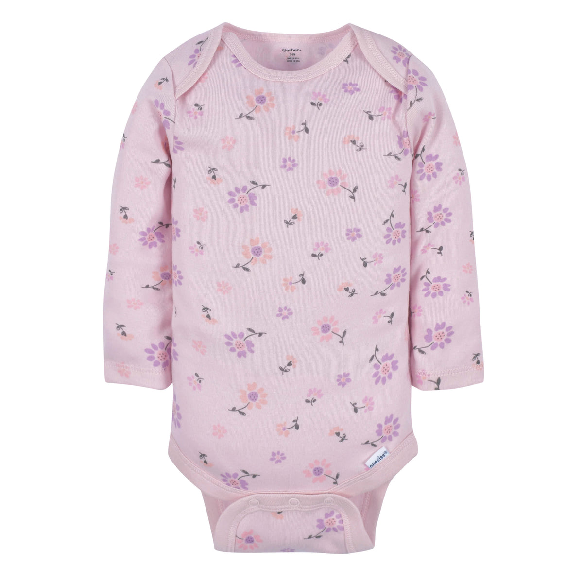 3-Pack Baby Girls Ballerina Long Sleeve Onesies Bodysuits, view 4