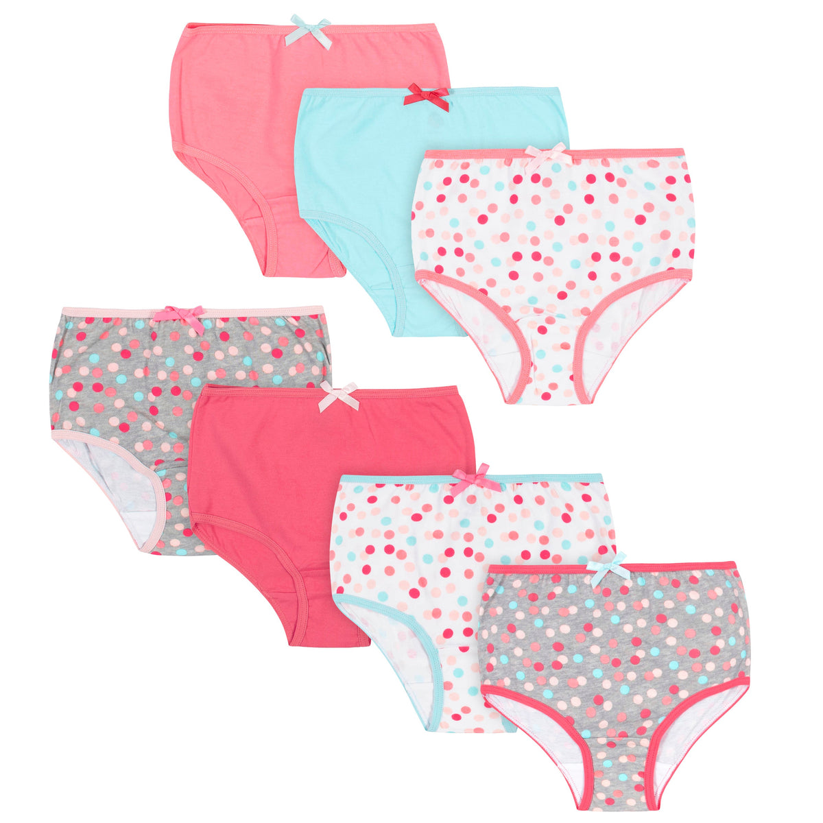 7-Pack Toddler Girls Dots Panties