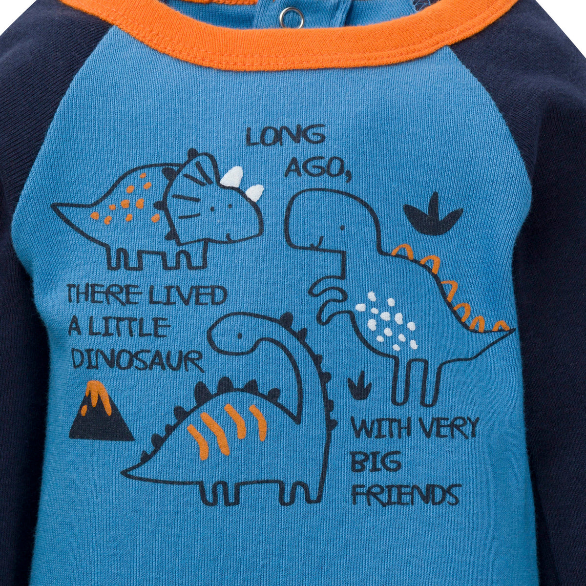 3-Piece Baby Boys Dinosaur Onesies Bodysuit, Pant, & Cap Set, view 3