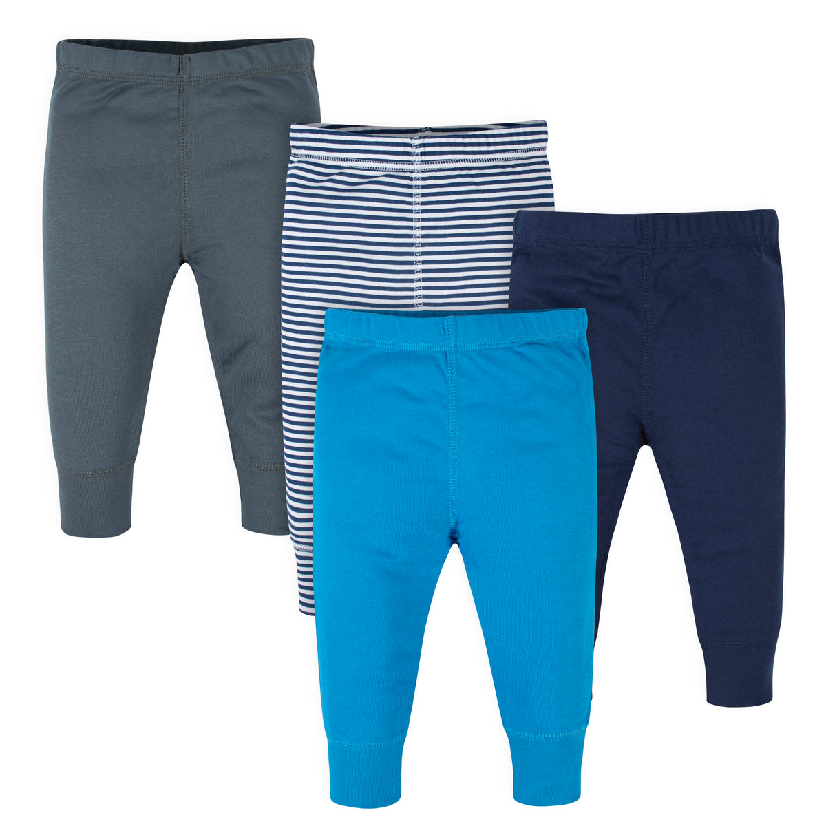 4-Pack Baby Boys Navy Stripes Pants