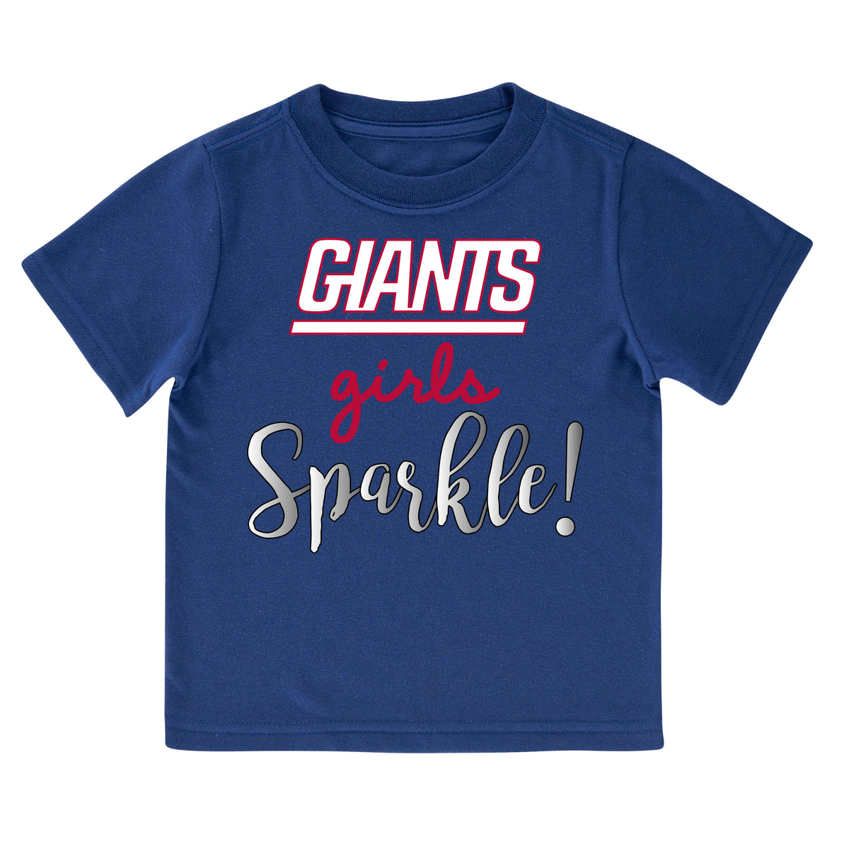 New York Giants Toddler Girls Short Sleeve Tee