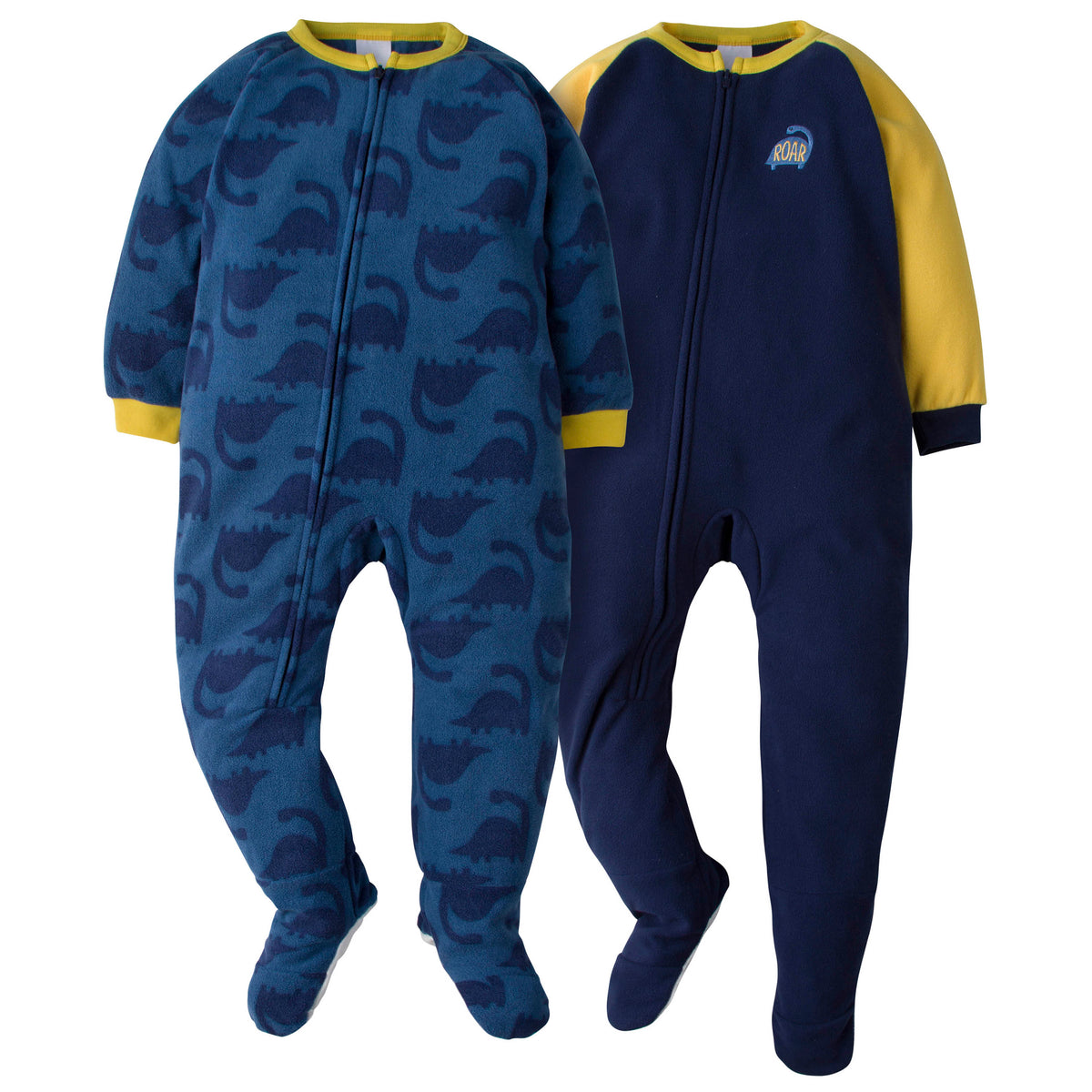 2-Pack Toddler Boys Dino Blanket Sleepers